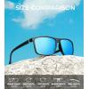 imageKALIYADI Polarized Sunglasses for Men and Women Mens Sun Glasses with UV Protection for Driving Fishing Golf 3 Packs3 PackblackIce BlueG15