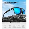 imageKALIYADI Polarized Sunglasses for Men and Women Mens Sun Glasses with UV Protection for Driving Fishing Golf 3 Packs9 Ice Blue