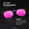 imageKALIYADI Sunglasses Men Polarized Sunglasses for Men Women Unisex SemiRimless Frame Retro Driving Sun Glasses UV BlockingE09blackBrownIce BluePink