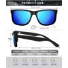 imageKALIYADI MensSunglasses Polarized Sunglasses Men Classic Sunglasses for men with UV Protection Driving Fishing GolfBlack  Ice Blue  Brown  Tortoise G15