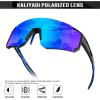 imageKALIYADI Polarized SunglassesforMen Sports Sunglasses Mens Running Sun Glasses UV400 Protection for Cycling FishingA04grey  Grey  Dark Blue