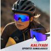 imageKALIYADI Polarized SunglassesforMen Sports Sunglasses Mens Running Sun Glasses UV400 Protection for Cycling FishingA04grey  Grey  Dark Blue