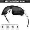 imageKALIYADI Polarized SunglassesforMen Sports Sunglasses Mens Running Sun Glasses UV400 Protection for Cycling FishingB08transparent GreyGrey White BlackGrey