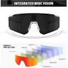 imageKALIYADI Polarized SunglassesforMen Sports Sunglasses Mens Running Sun Glasses UV400 Protection for Cycling FishingB08transparent GreyGrey White BlackGrey