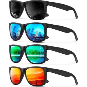 imageKALIYADI MensSunglasses Polarized Sunglasses Men Classic Sunglasses for men with UV Protection Driving Fishing GolfBlack  Ice Blue  Green  Red