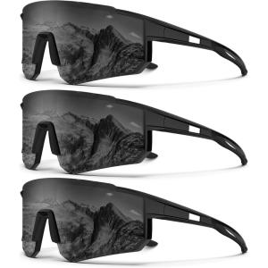 imageKALIYADI Polarized SunglassesforMen Sports Sunglasses Mens Running Sun Glasses UV400 Protection for Cycling FishingA01grey  Grey  Grey