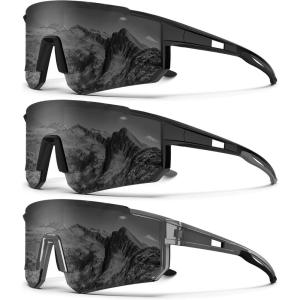 imageKALIYADI Polarized SunglassesforMen Sports Sunglasses Mens Running Sun Glasses UV400 Protection for Cycling FishingA02grey  Grey  Grey