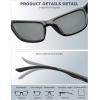 imageKALIYADI Polarized Sunglasses Men WomensSunglasses Sun Glasses Lightweight Frame for Driving Fishing UV400 ProtectionA01blackblackblack