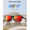 imageKALIYADI Polarized Sunglasses Men WomensSunglasses Sun Glasses Lightweight Frame for Driving Fishing UV400 ProtectionA07matte BlackblueIce BluecandyGreen
