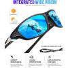 imageKALIYADI Polarized SunglassesMen Sports Sunglassses Mens Sunglasses with UV Protection for Fishing Driving Cycling RunningBlackIce BlueBrownCrystal Brown