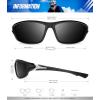 imageKALIYADI Polarized SunglassesMen Sports Sunglassses Mens Sunglasses with UV Protection for Fishing Driving Cycling RunningBlackIce BlueDark BlueNight Vision