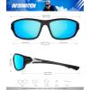 imageKALIYADI Polarized SunglassesMen Sports Sunglassses Mens Sunglasses with UV Protection for Fishing Driving Cycling RunningBlackIce BlueDark BlueRed