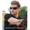 imageKALIYADI Polarized SunglassesMen Sports Sunglassses Mens Sunglasses with UV Protection for Fishing Driving Cycling RunningBlackIce BlueRedNight Vision