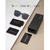 imageKALIYADI Classic Sunglasses for Women Retro Trendy Oversized Sun Glasses UV Protection