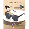 imageKALIYADI Classic Sunglasses for Women Retro Trendy Oversized Sun Glasses UV Protection