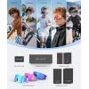 imageKALIYADI KidsSunglasses Sports SunglassesforKids Youth Sun Glasses with UV400 for Running CyclingA03blackdark Bluesilver