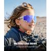 imageKALIYADI KidsSunglasses Sports SunglassesforKids Youth Sun Glasses with UV400 for Running CyclingA06blackwhiteIce BluewhiteRed