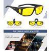 imageKALIYADI NightVisionGlasses FitOverGlasses WrapAround Glasses Anti Glare Night Driving Glasses for men women HD LensMatte BlackNight Vision  Matte BlackNight Vision  Matte BlackNight Vision
