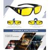 imageKALIYADI NightVisionGlasses FitOverGlasses WrapAround Glasses Anti Glare Night Driving Glasses for men women HD LensTransparent GreyNight Vision  Matte BlackNight Vision  Transparent BlueNight Vision
