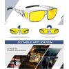 imageKALIYADI NightVisionGlasses FitOverGlasses WrapAround Glasses Anti Glare Night Driving Glasses for men women HD LensTransparent GreyNight Vision  Matte BlackNight Vision  Glossy BlackNight Vision