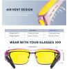 imageKALIYADI NightVisionGlasses FitOverGlasses WrapAround Glasses Anti Glare Night Driving Glasses for men women HD LensTransparent GreyNight Vision  Matte BlackNight Vision  Transparent PurpleNight Vision
