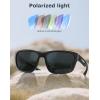 imageKALIYADI Polarized Sunglasses Men SportsSunglasses Classic Sun Glasses for Driving Fishing for Women with UV400 ProtectionA07glossy BlackGreywine RedblueGrey