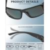 imageKALIYADI PolarizedSunglasses Men Sports SunGlasses Men Polarized Sunglasses Women UV400 Protection for Fishing GolfA08dark Bluegreenred