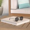imageKALIYADI Sunglasses for Women and Men Polarized Square UV Protection Trendy Metal Frame Hexagon SunglassesA1 BlackGrey Hexagonal
