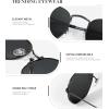 imageKALIYADI Sunglasses for Women and Men Polarized Square UV Protection Trendy Metal Frame Hexagon SunglassesAb1 BlackGrey Glass Lennon Polarizedhexagonal
