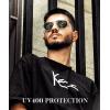 imageKALIYADI Sunglasses for Women and Men Polarized Square UV Protection Trendy Metal Frame Hexagon SunglassesAb2 BlackG15 Glass Lennon Polarizedhexagonal