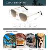 imageKALIYADI Sunglasses for Women and Men Polarized Square UV Protection Trendy Metal Frame Hexagon SunglassesAb4 GoldGradient Brown Glass Lennon Polarizedhexagonal