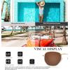 imageKALIYADI Sunglasses for Women and Men Polarized Square UV Protection Trendy Metal Frame Hexagon SunglassesB9 2 Pack LeopardGrey  GoldBrown