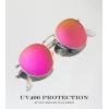imageKALIYADI Sunglasses for Women and Men Polarized Square UV Protection Trendy Metal Frame Hexagon SunglassesD6 GoldPink Round