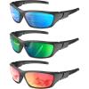 imageKALIYADI PolarizedSunglassesMen Sports MensSunglasses Women Sun Glasses with UV400 Protection for Cycling Fishing RunningA08ice Bluegreenred