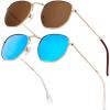 B10 (2 Pack) Gold/Brown + Gold/Blue (Hexagonal)
