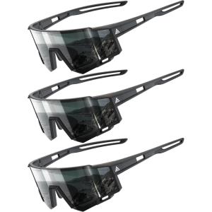 imageKALIYADI KidsSunglasses Sports SunglassesforKids Youth Sun Glasses with UV400 for Running CyclingA01blackblackblack