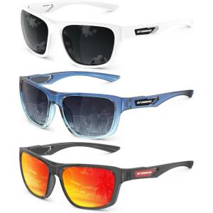 imageKALIYADI Polarized Sunglasses Men SportsSunglasses Classic Sun Glasses for Driving Fishing for Women with UV400 ProtectionA06whiteGreyblueGreytransparent GreyRed
