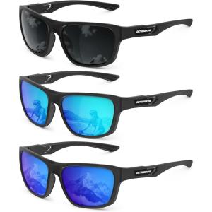 imageKALIYADI Polarized Sunglasses Men SportsSunglasses Classic Sun Glasses for Driving Fishing for Women with UV400 ProtectionA09blackice Bluedark Blue