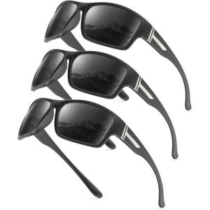 imageKALIYADI PolarizedSunglasses Men Sports SunGlasses Men Polarized Sunglasses Women UV400 Protection for Fishing GolfA01blackblackblack
