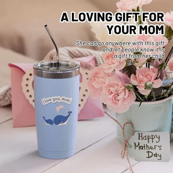 Sursip 20 oz Tumbler Gifts for Dad Fathers Day Gift  Mug Tumbler with Straw and Lid Double Wall Vacuum Stainless Steel Insulated Coffee Mug Travel Cup Keep Drinks ColdHot Sweat Proof  BlackIce Blue