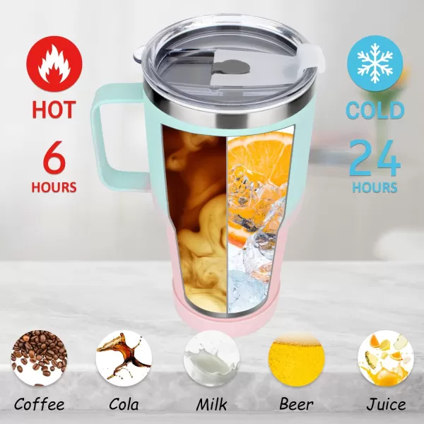 Sursip 30oz Insulated MugTumbler With Lid and StrawStainless Steel Vacuum TumblerKeep Cold and HotBPA FreeLeak ProofDishwasher SafeCar HolderGiftsTravel MugCoffee TumblerBlack1PackYellowRed