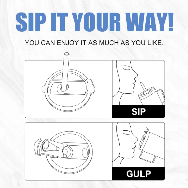Sursip Replacement Screw Lid for SursipZenboZukro 304050 oz Screw Lid Tumbler Fit for 36 inch Screw Lid Travel Coffee Cup Mug Transparent