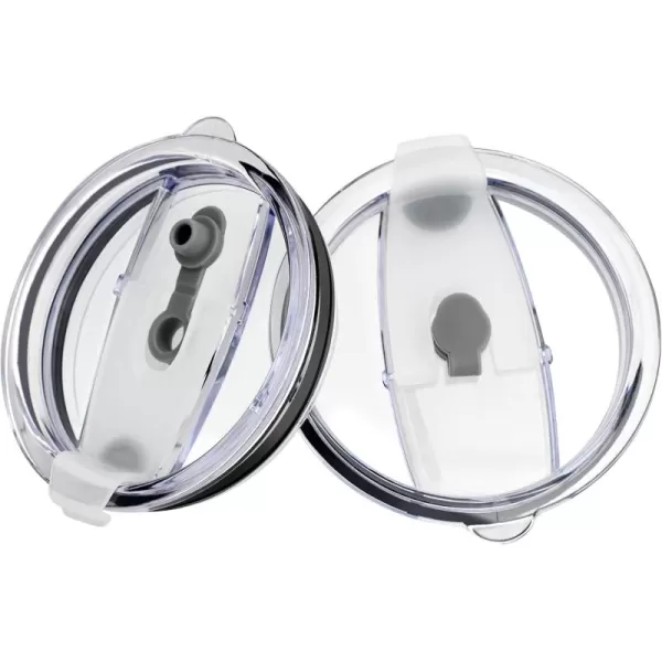 Sursip 2 Replacement Lids 3040 oz Stainless Steel Insulated Tumbler Fit for 4 inch Wide Mouth Travel Coffee Cup Mug Transparent