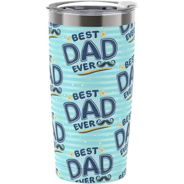 Sursip 20 oz Tumbler Gifts for Dad Fathers Day Gift  Mug Tumbler with Straw and Lid Double Wall Vacuum Stainless Steel Insulated Coffee Mug Travel Cup Keep Drinks ColdHot Sweat Proof  BlackBlue Stripes