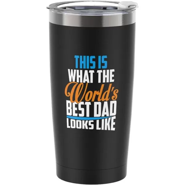 Sursip 20 oz Tumbler Gifts for Dad Fathers Day Gift  Mug Tumbler with Straw and Lid Double Wall Vacuum Stainless Steel Insulated Coffee Mug Travel Cup Keep Drinks ColdHot Sweat Proof  BlackBlack
