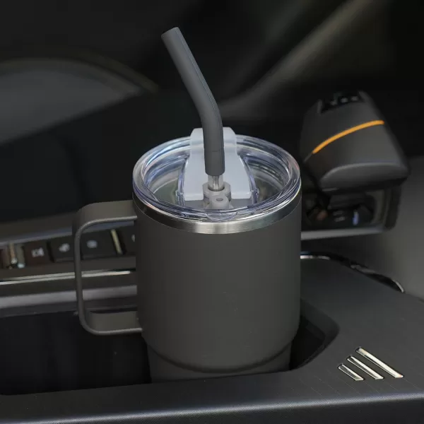 Sursip 24 oz Insulated Cup with Handle Double Wall Vacuum Stainless Steel Tumbler with Straw and 2 Lids For ColdHot Drinks Coffee Travel Mug for CarHomeOfficePartyCamping Lilac1 PackGray