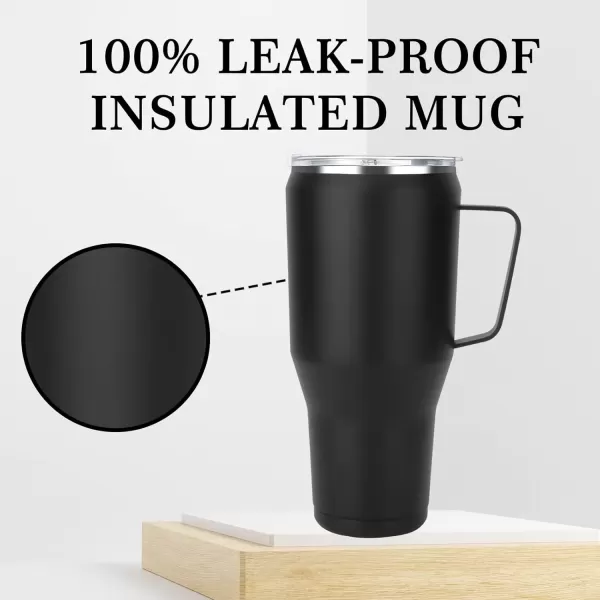 imageSursip 40oz Mug TumblerStainless Steel Vacuum Insulated Mug with HandleLid and StrawFit for Car HolderKeeps Drinks Cold up to 24 HoursSweat Proof and Leak ProofDishwasher SafeGreyGray