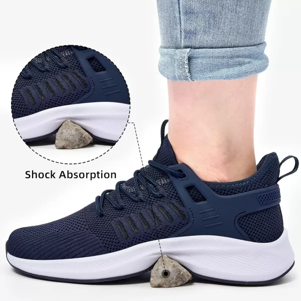 Akk Womens Athletic Walking Shoes  Running Tennis Shoes Jogging Workout Lightweight Breathable Slip on Sneakers for Indoor Outdoor Gym Travel WorkBnavy