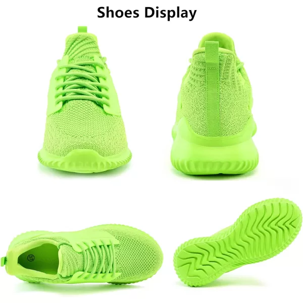 Akk Womens Walking Shoes  Slip On Tennis Running Shoes Memory Foam Lightweight Work Sneakers for Indoor Outdoor GymGreen