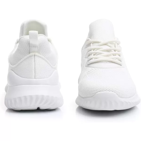 Akk Womens White Tennis Shoes  Running Sneakers Lightweight Walking Nursing Shoes Fashion Shoes for Workout Gym Yoga Jogging Indoor Outdoor Size 95